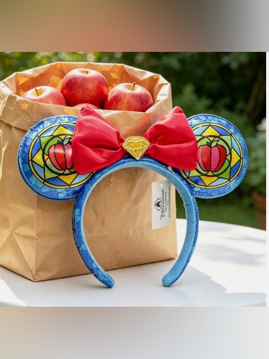 Disney Accessories - Disney Snow White  Stained-Glass Apple Minnie Ears